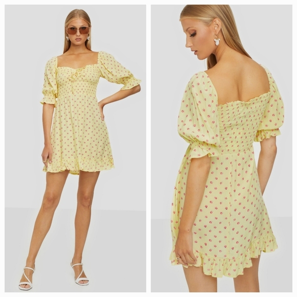 Faithfull the Brand Sage Mini Dress in Santa Maria Floral XS NWT - Picture 4 of 11